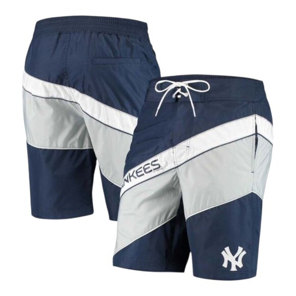 NWT MLB Genuine Merchandise New York Yankees Mesh-Lined Swim Trunks Men's L - Picture 1 of 6